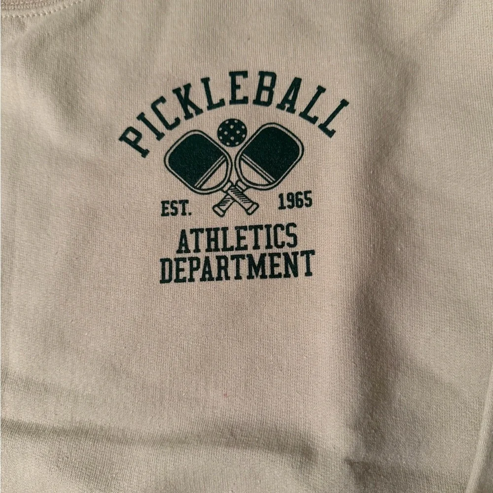NWT Men's Cream Pickleball Los Angeles Sweater Size M (KB2)